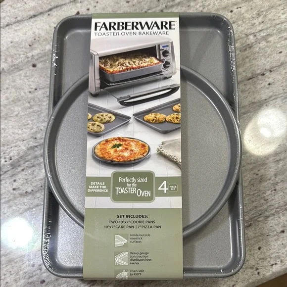 Farberware Gray Non-Stick Bakeware Set for Kitchen - Picture 1 of 4